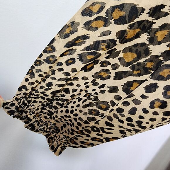 Time and Tru Dress XL 16-18 Peasant Floral V Neck Long Sleeve Lined Babydoll - Picture 5 of 8